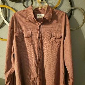 WRANGLER Long Sleeve - Buttoned Shirt - Pin Striped - 2 Pockets - Size XL